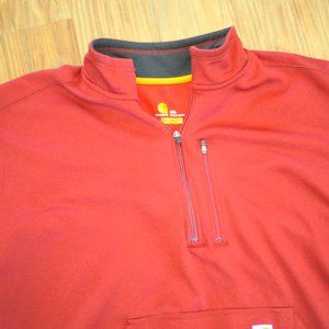 Carhartt Force Quarter-Zip sweater sweatshirt base layer size 3XL
